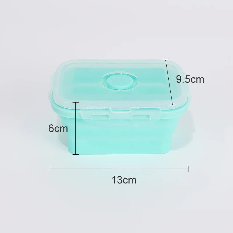 Collapsible Food Storage Containers Silicone Bowls with Lids-Perfect for Meal Preppers