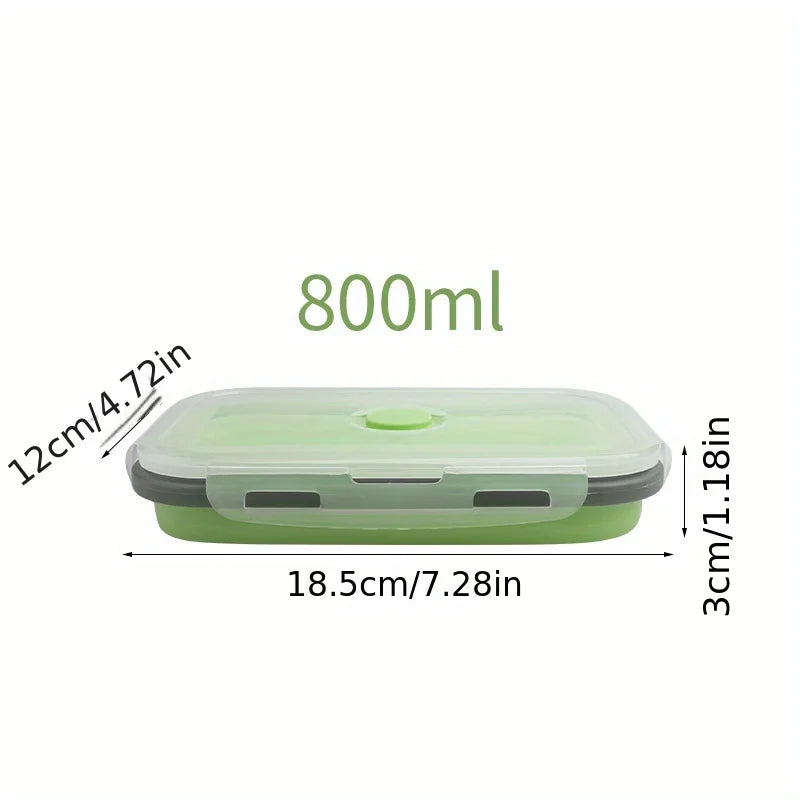 1/4pcs Collapsible Silicone Food Storage Container