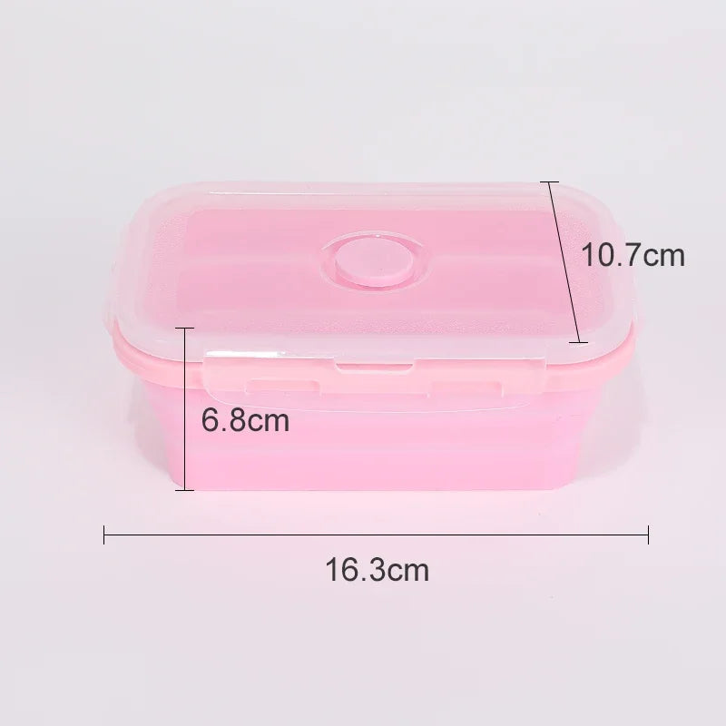 Collapsible Food Storage Containers Silicone Bowls with Lids-Perfect for Meal Preppers