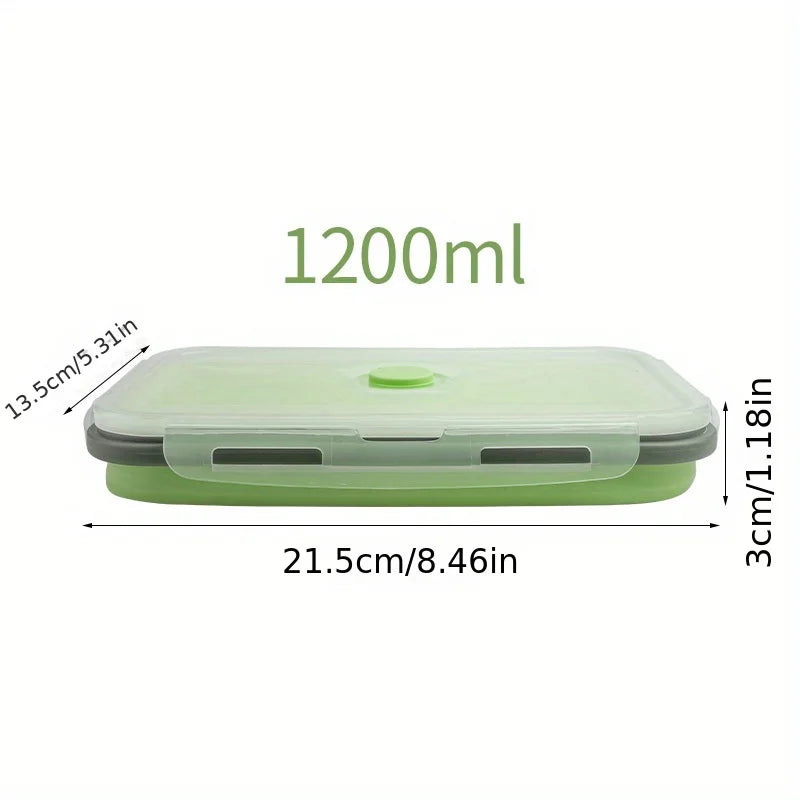 1/4pcs Collapsible Silicone Food Storage Container