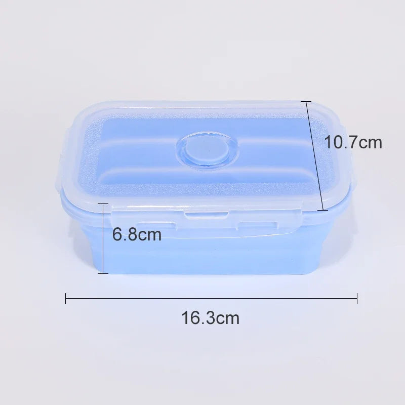 Collapsible Food Storage Containers Silicone Bowls with Lids-Perfect for Meal Preppers