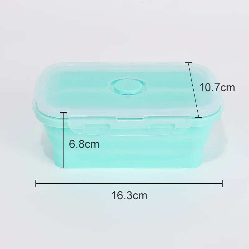 Collapsible Food Storage Containers Silicone Bowls with Lids-Perfect for Meal Preppers