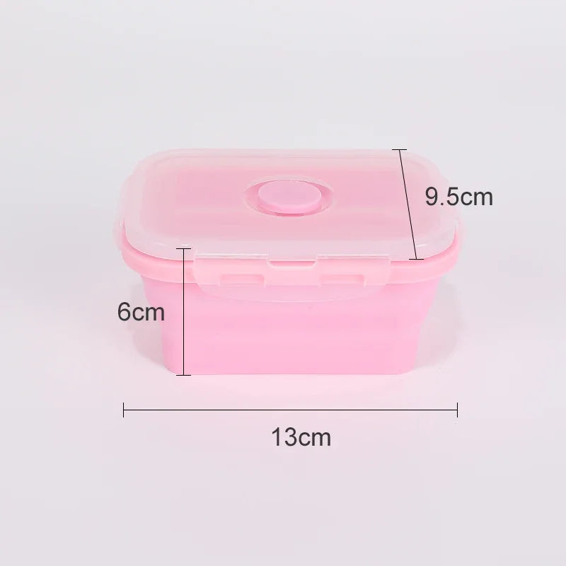 Collapsible Food Storage Containers Silicone Bowls with Lids-Perfect for Meal Preppers