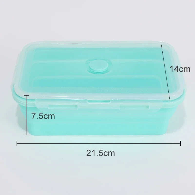 Collapsible Food Storage Containers Silicone Bowls with Lids-Perfect for Meal Preppers