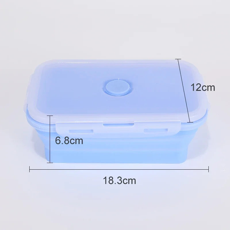 Collapsible Food Storage Containers Silicone Bowls with Lids-Perfect for Meal Preppers