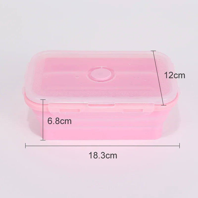 Collapsible Food Storage Containers Silicone Bowls with Lids-Perfect for Meal Preppers