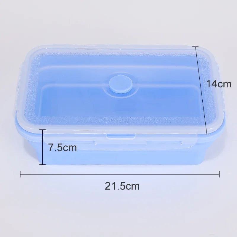 Collapsible Food Storage Containers Silicone Bowls with Lids-Perfect for Meal Preppers