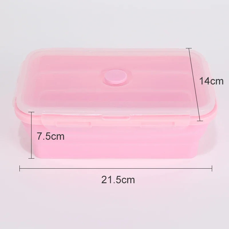 Collapsible Food Storage Containers Silicone Bowls with Lids-Perfect for Meal Preppers