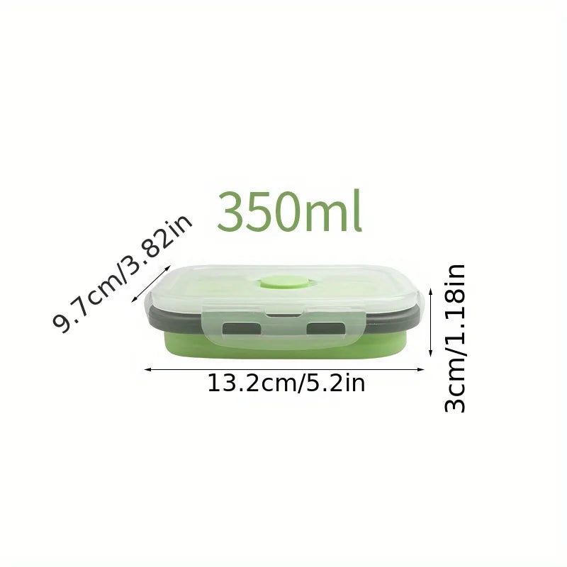 1/4pcs Collapsible Silicone Food Storage Container