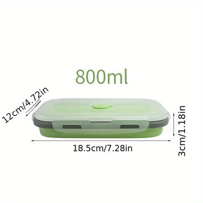 1/4pcs Collapsible Silicone Food Storage Container