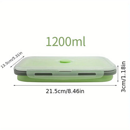 1/4pcs Collapsible Silicone Food Storage Container