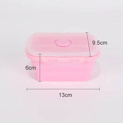 Collapsible Food Storage Containers Silicone Bowls with Lids-Perfect for Meal Preppers