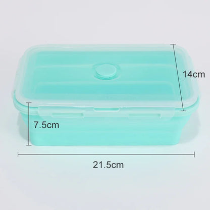 Collapsible Food Storage Containers Silicone Bowls with Lids-Perfect for Meal Preppers