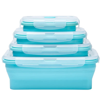 Collapsible Silicone Food Storage Container,Bento Lunch Boxes For Kitchen