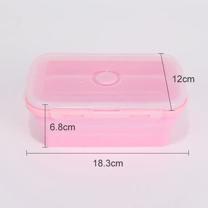 Collapsible Silicone Food Storage Container,Bento Lunch Boxes For Kitchen