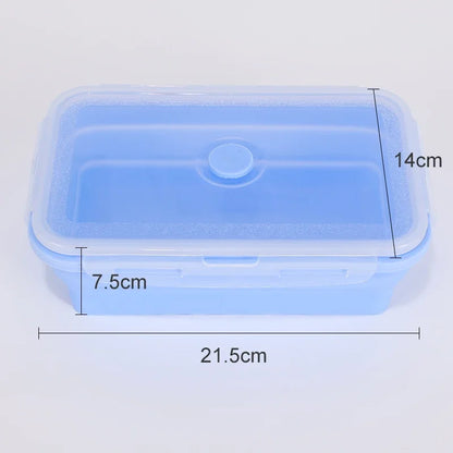 Collapsible Food Storage Containers Silicone Bowls with Lids-Perfect for Meal Preppers